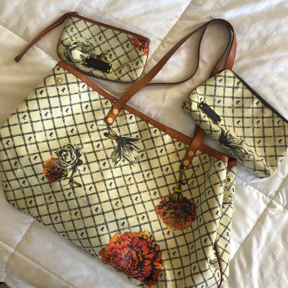 L A M B 3 piece set. Well loved, but still has life to it!